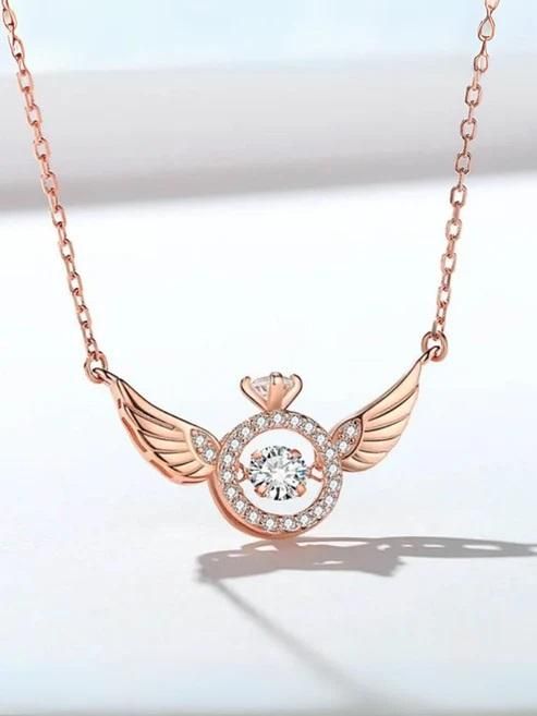Rose Gold Angel Pendant Chain