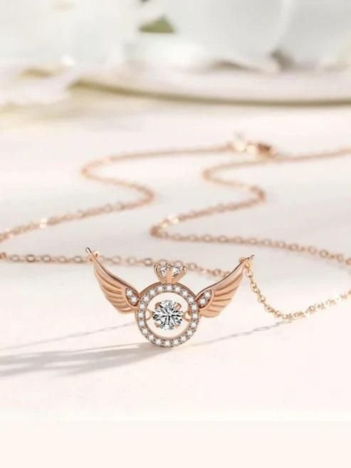 Rose Gold Angel Pendant Chain