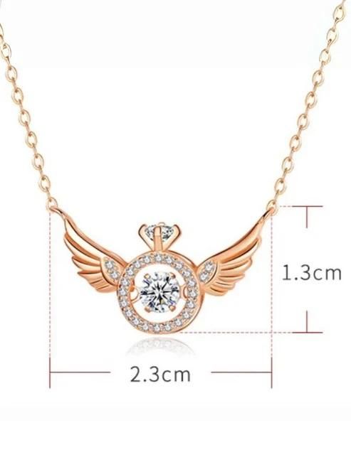 Rose Gold Angel Pendant Chain