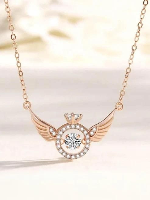 Rose Gold Angel Pendant Chain
