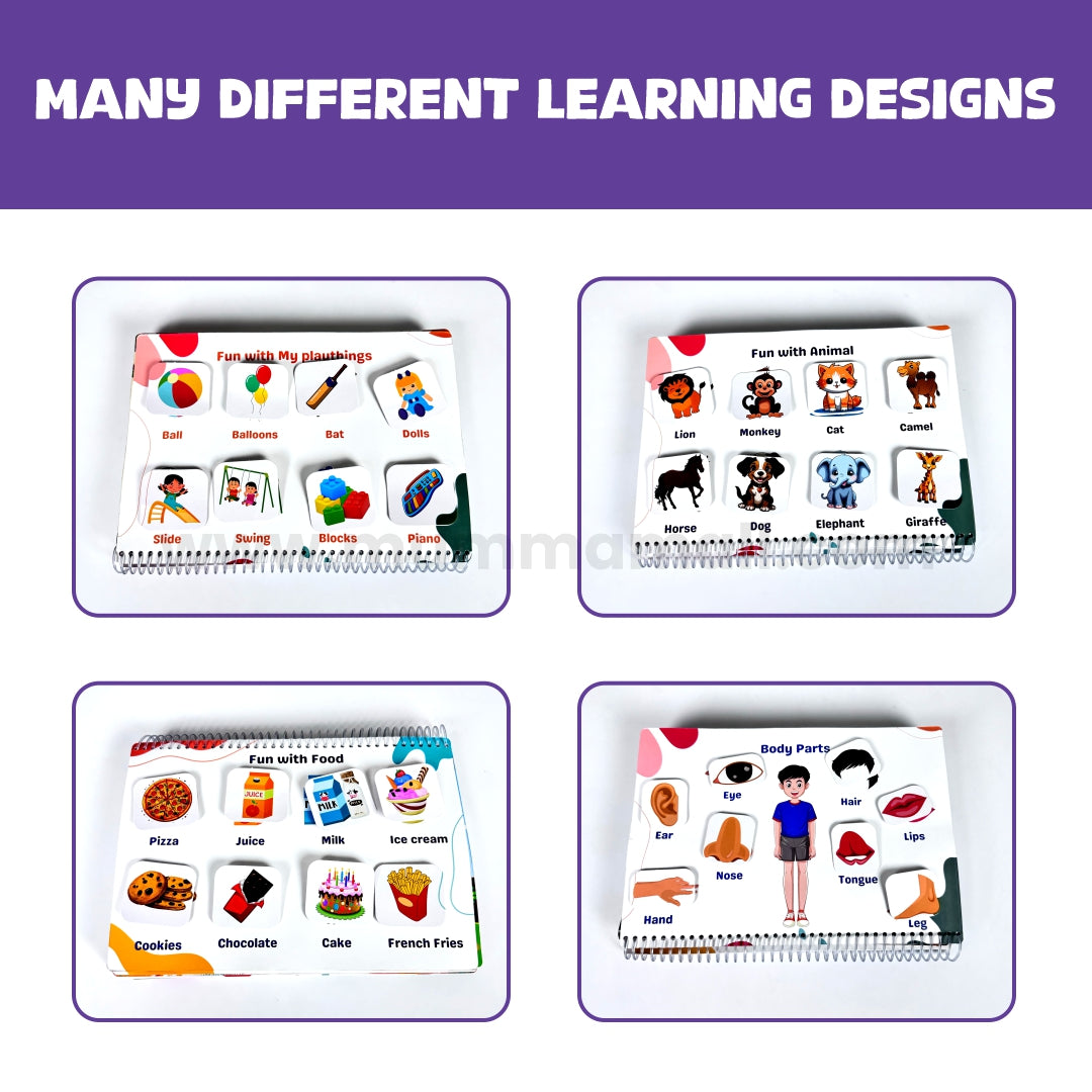 12-in-1 Velcro Binder Book for kids