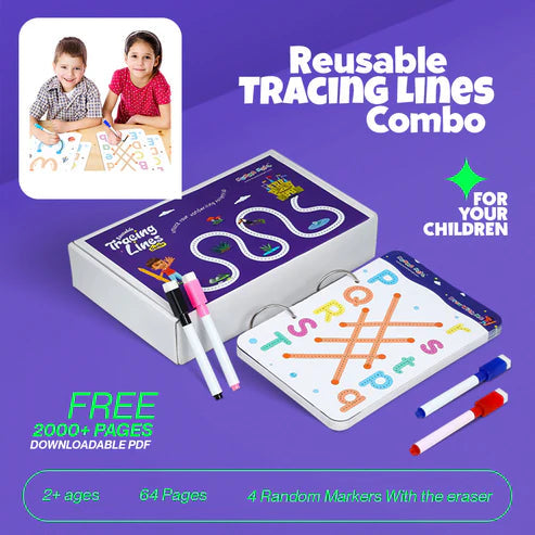 Reusable Tracing Book With 64 Pages