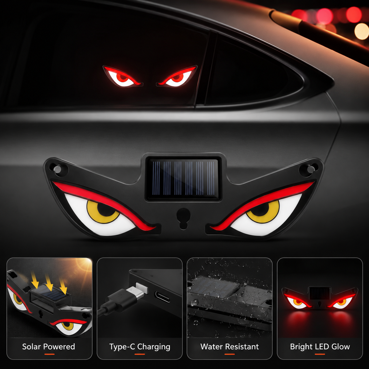 LED Evil Eyes Warning Light