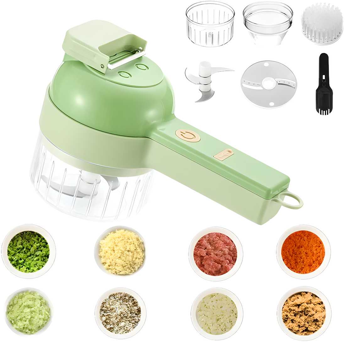 4 in 1  Electric Vegetable Cutter Set