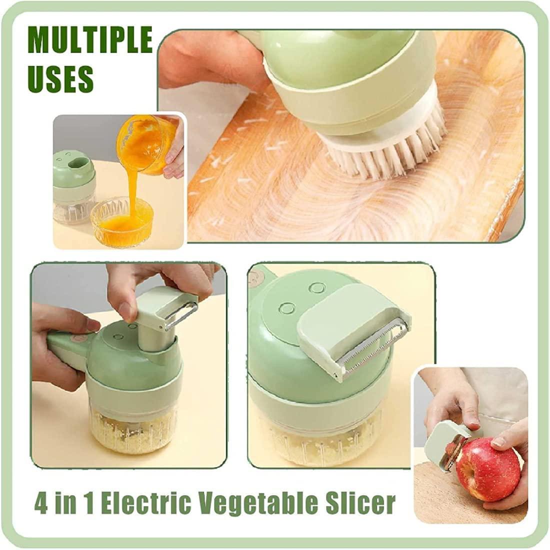 4 in 1  Electric Vegetable Cutter Set