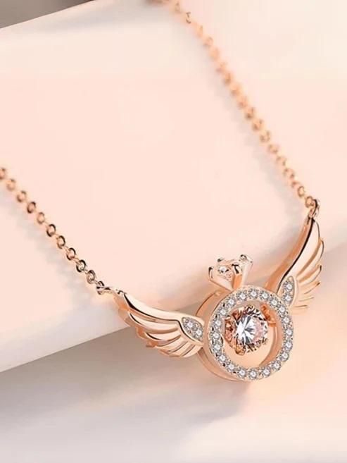 Rose Gold Angel Pendant Chain