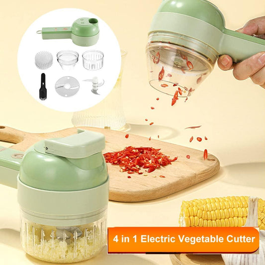 4 in 1  Electric Vegetable Cutter Set