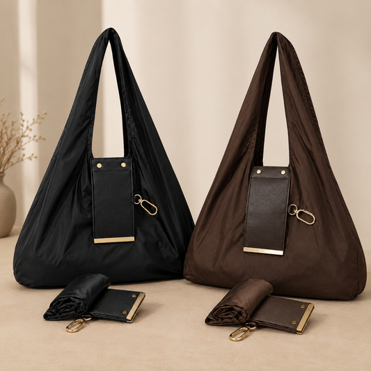 Foldable Keychain Shopping Tote Bag