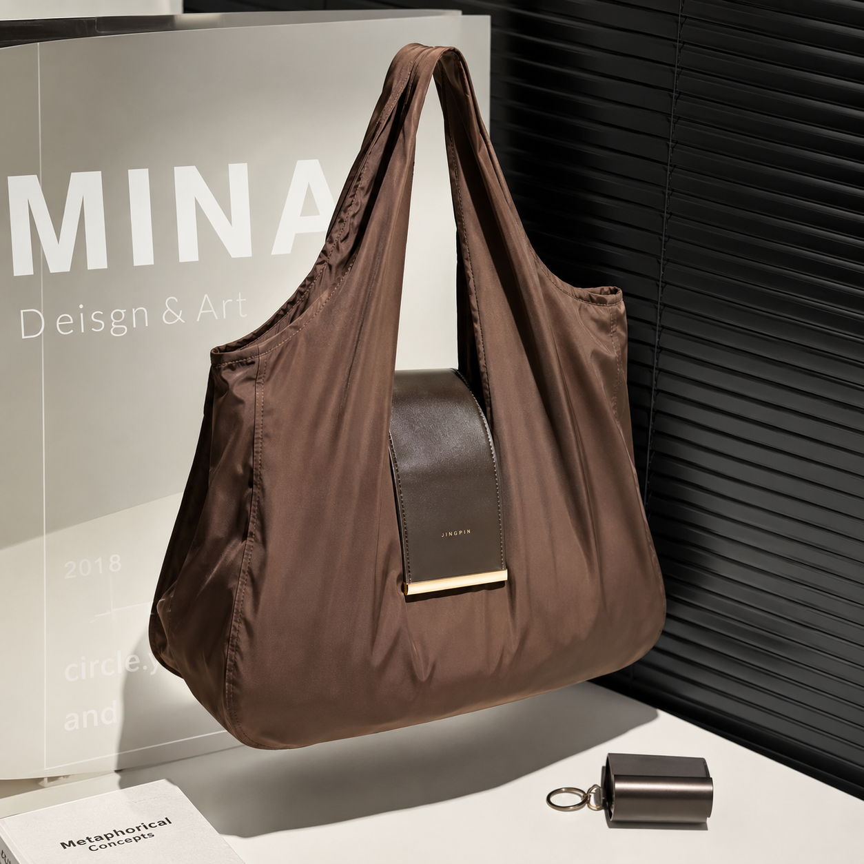 Foldable Keychain Shopping Tote Bag