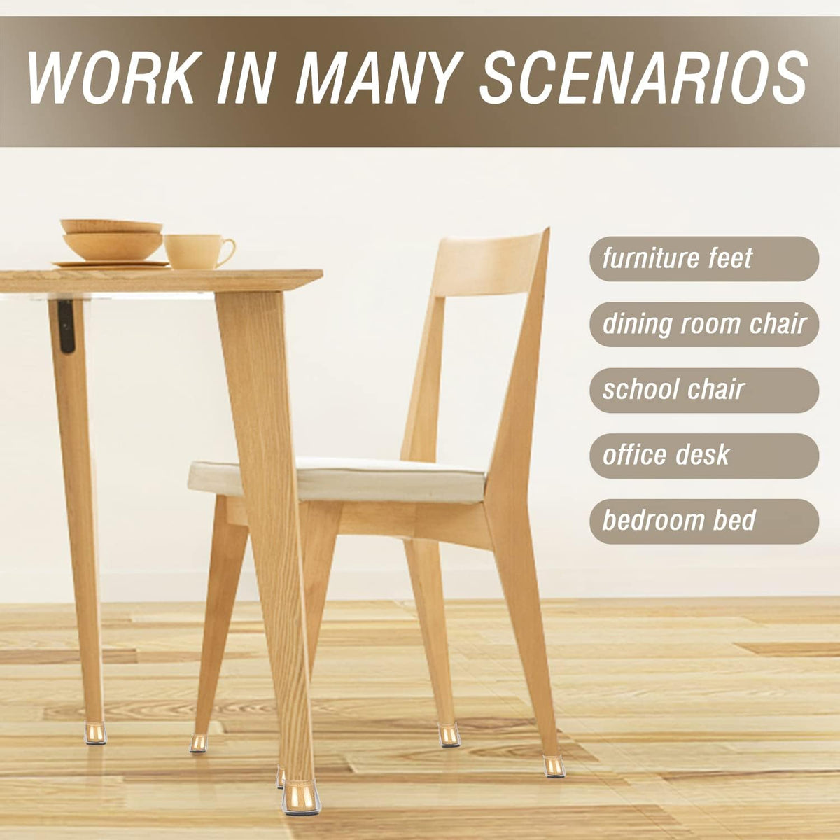 Chair leg floor protection
