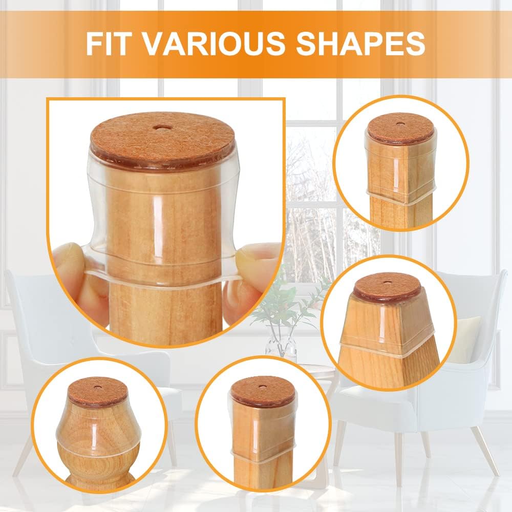 Flexible chair leg protector