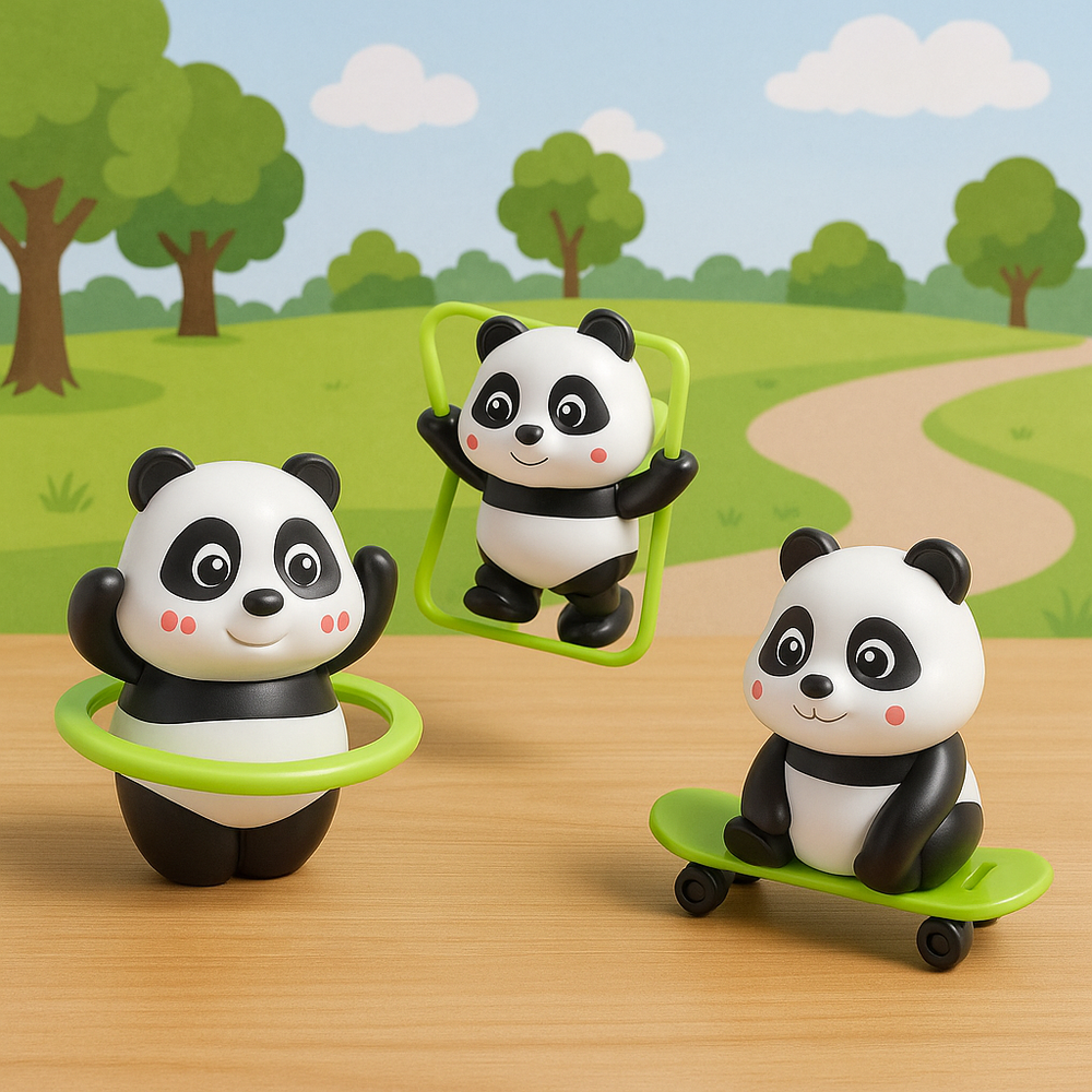 Panda Trio PlayToy (Pack of 3)